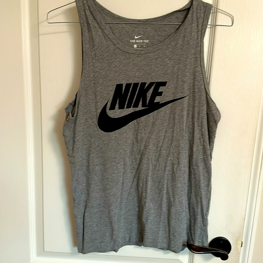Men Nike, small gray tank top, barely used